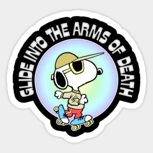 Glide Into The Arms Of Death / Nihilism Design Sticker